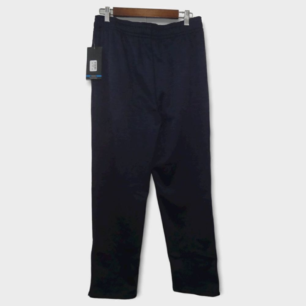 Tapout Men's Dark Blue Athletic Drawstring Zip Ankle Sweatpants Size M - Picture 3 of 8